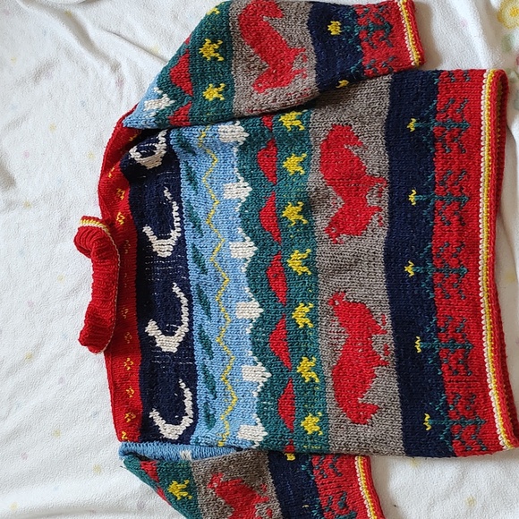 Chicken chunky knit wool sweater - Picture 5 of 7